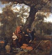Erysichthon selling his daughter Mestra